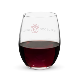 Rescue Dog Wines Stemless wine glass
