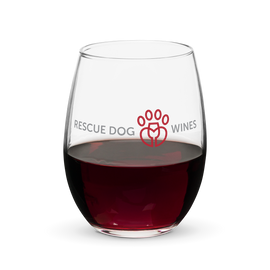 Rescue Dog Wines Stemless wine glass